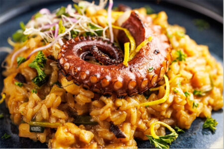 Aprenda a fazer uma receita de arroz de polvo simples e saborosa em casa! Leia nosso guia completo, com dicas e truques para cozinhar este prato clássico português.