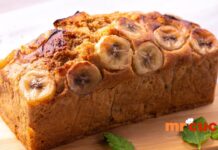 Receita de bolo de banana simples
