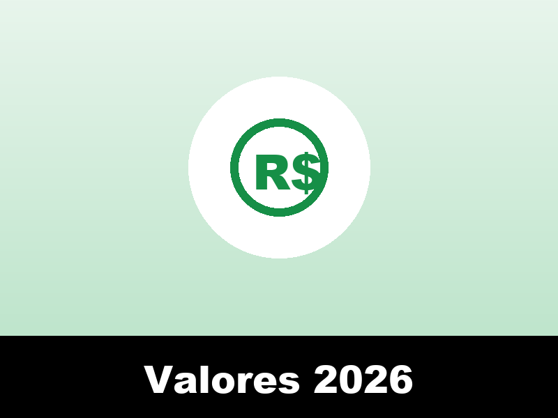 Valores 2026