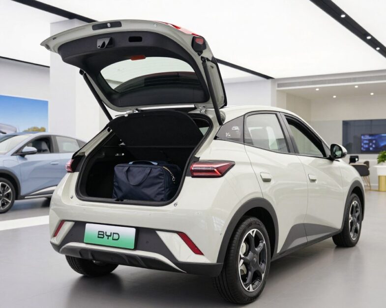 dimensões e porta-malas do carro elétrico